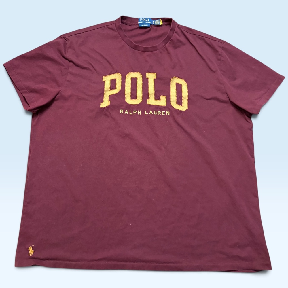 Polo Ralph Lauren Shirt Mens XL Red POLO Logo Applique Tee TShirt Classic Fit